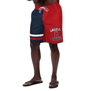 Men's G-III Sports by Carl Banks Red Los Angeles Angels Anchor Swim Trunks