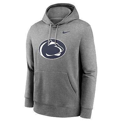 Men's Nike Heather Gray Penn State Nittany Lions Primetime Evergreen Club Fleece Pullover Hoodie