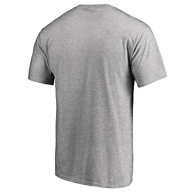 Men's Heathered Gray Clemson Tigers True Sport Football T-Shirt