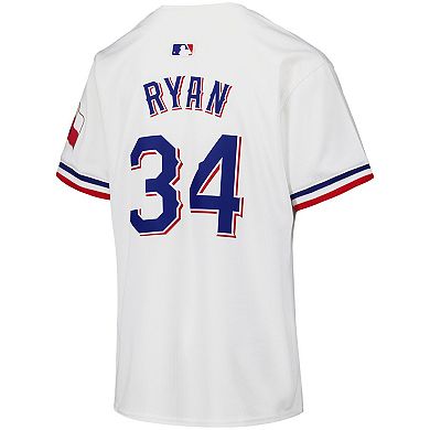 Youth Nike Nolan Ryan White Texas Rangers Throwback Cooperstown Collection Limited Jersey