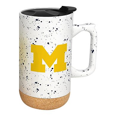 Michigan Wolverines 18oz. Speckle Cork Mug