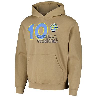 Unisex round21 Kamilla Cardoso Tan Chicago Sky Player Pullover Hoodie