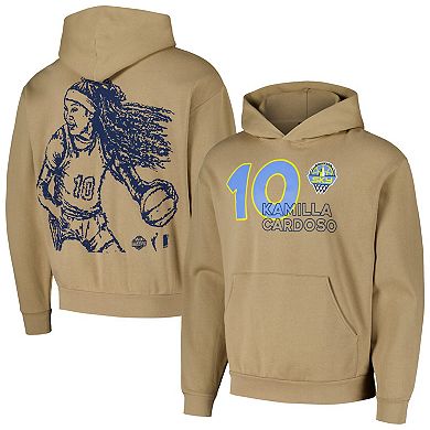 Unisex round21 Kamilla Cardoso Tan Chicago Sky Player Pullover Hoodie