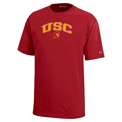 Youth Champion Cardinal USC Trojans Arch Over Logo T-Shirt