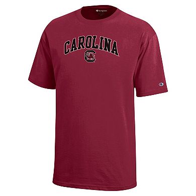 Youth Champion Garnet South Carolina Gamecocks Arch Over Logo T-Shirt