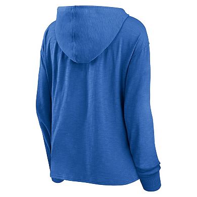 Women's Fanatics Blue St. Louis Blues Heritage Salvation Waffle Pullover Hoodie