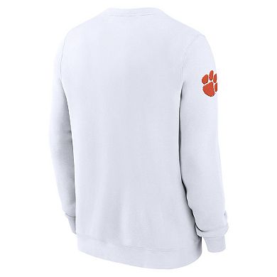 Men's Nike White Clemson Tigers 2024 Sideline Dabo Pullover Sweatshirt