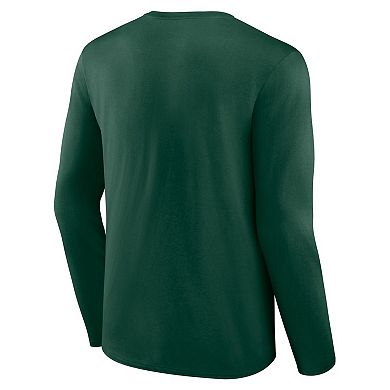 Men's Hunter Green Milwaukee Bucks Tip-Off Long Sleeve T-Shirt