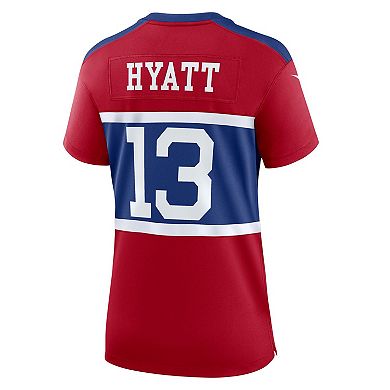 Women's Nike Jalin Hyatt Century Red New York Giants Alternate Player Game Jersey