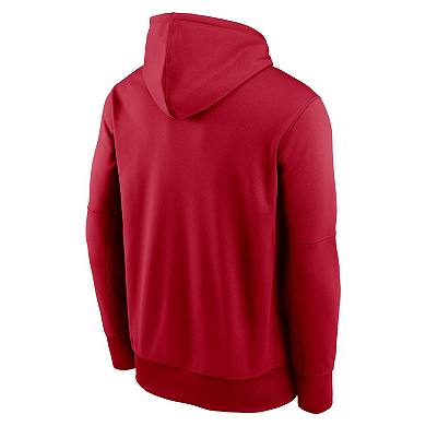 Men's Nike Scarlet San Francisco 49ers Icon Performance Pullover Hoodie