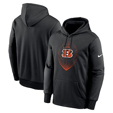 Men's Nike Black Cincinnati Bengals Icon Performance Pullover Hoodie