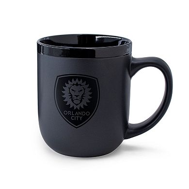 WinCraft Orlando City SC 17oz. Black on Black Ceramic Mug