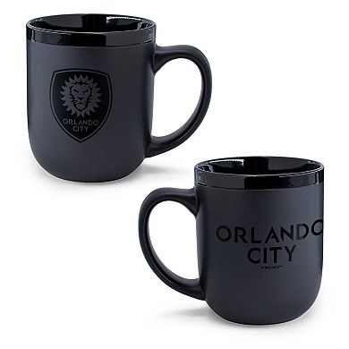 WinCraft Orlando City SC 17oz. Black on Black Ceramic Mug