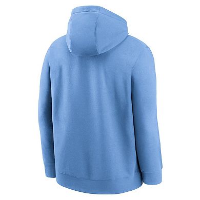 Men's Nike Carolina Blue North Carolina Tar Heels Legacy Foundational Two-Hit Club Performance Pullover Hoodie