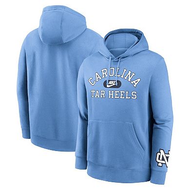 Men's Nike Carolina Blue North Carolina Tar Heels Legacy Foundational Two-Hit Club Performance Pullover Hoodie