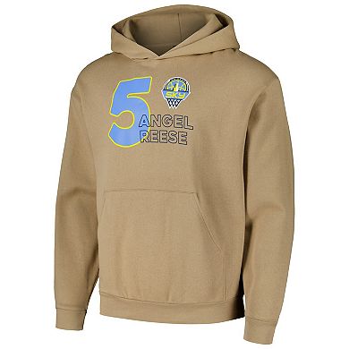 Unisex round21 Angel Reese Tan Chicago Sky Player Pullover Hoodie