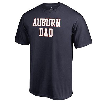 Men's Navy Auburn Tigers Team Dad Crewneck T-Shirt