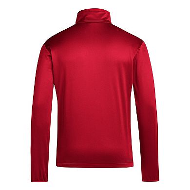 Men's adidas Red Texas Tech Red Raiders 2024 Coaches Sidelines AEROREADY Quarter-Zip Jacket