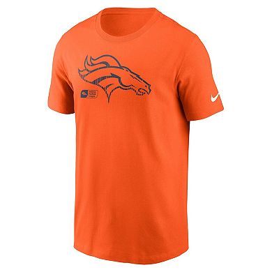 Men's Nike Orange Denver Broncos Faded Essential T-Shirt