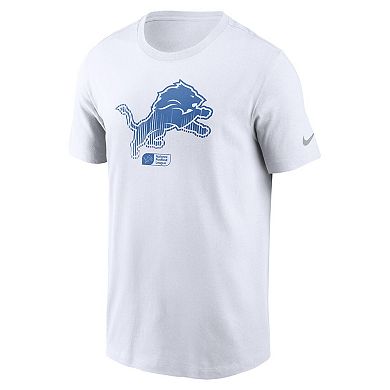 Men's Nike White Detroit Lions Faded Essential T-Shirt