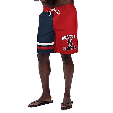 Men's G-III Sports by Carl Banks Red Boston Red Sox Anchor Swim Trunks