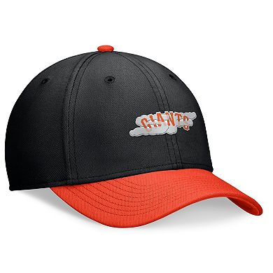 Men's Nike Black/Orange San Francisco Giants 2024 City Connect Swoosh Flex Hat