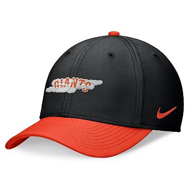 Men's Nike Black/Orange San Francisco Giants 2024 City Connect Swoosh Flex Hat