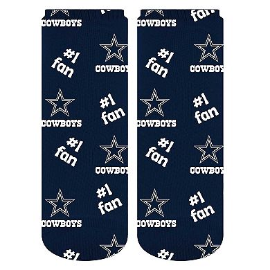 Toddler For Bare Feet Dallas Cowboys #1 Fan Socks