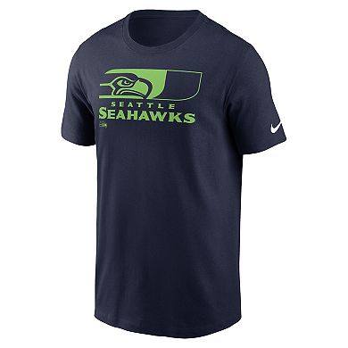 Men's Nike College Navy Seattle Seahawks Air Essential T-Shirt