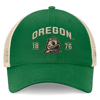 Men's Top of the World Green Oregon Ducks Heritage Waylon Trucker Adjustable Hat