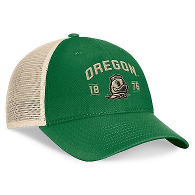 Men's Top of the World Green Oregon Ducks Heritage Waylon Trucker Adjustable Hat