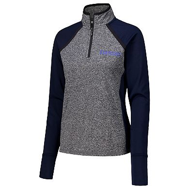 Women's Navy Kentucky Wildcats Finalist Raglan Quarter-Zip Jacket