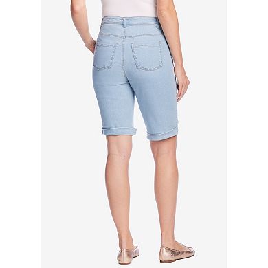 Woman Within Women's Plus Size Stretch Jean Bermuda Short