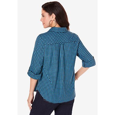 Roaman's Women's Plus Size Frankie Big Shirt