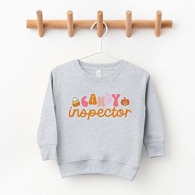 Candy Inspector Colorful Toddler Graphic Sweatshirt