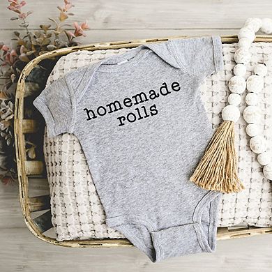 Homemade Rolls Typewriter Baby Bodysuit