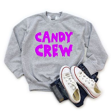 Candy Crew Puff Print Youth Graphic Sweatshirt