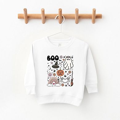 Boo Collage Toddler Graphic Sweatshirt