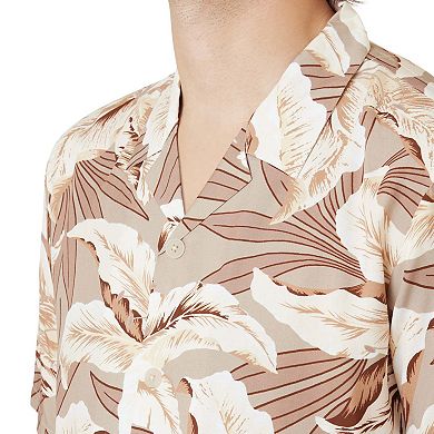 Precedent Men's Floral Short Sleeve Button-down Shirt