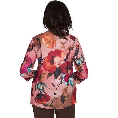 Women's Alfred Dunner Dramatic Floral Top