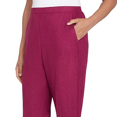 Petite Alfred Dunner Classic Slant Pocket Pants