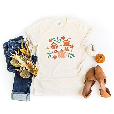 Pastel Pumpkins Short Sleeve Graphic Tee