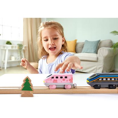 Hape 4-Piece Battery Powered Locomotive Set