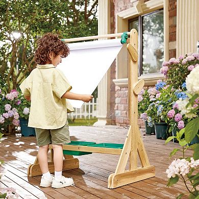 Hape Outdoor Wooden Double-Sided Art Easel