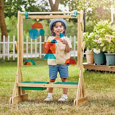 Hape Outdoor Wooden Double-Sided Art Easel