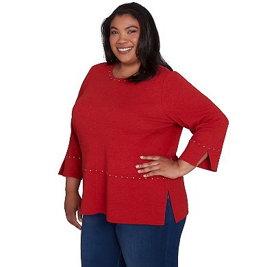 Plus size Alfred Dunner Cozy Textured Top