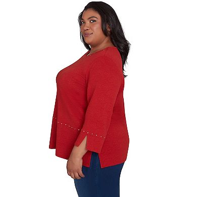 Plus size Alfred Dunner Cozy Textured Top