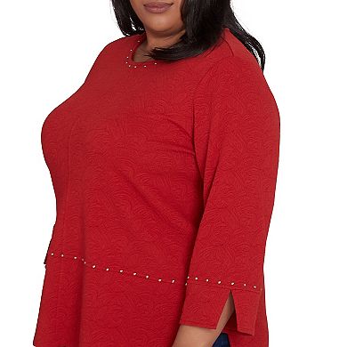 Plus size Alfred Dunner Cozy Textured Top