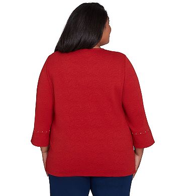 Plus size Alfred Dunner Cozy Textured Top