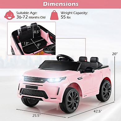 12v Kids Ride On Car With Remote Control Lockable Doors Slow Start System And Led Lights